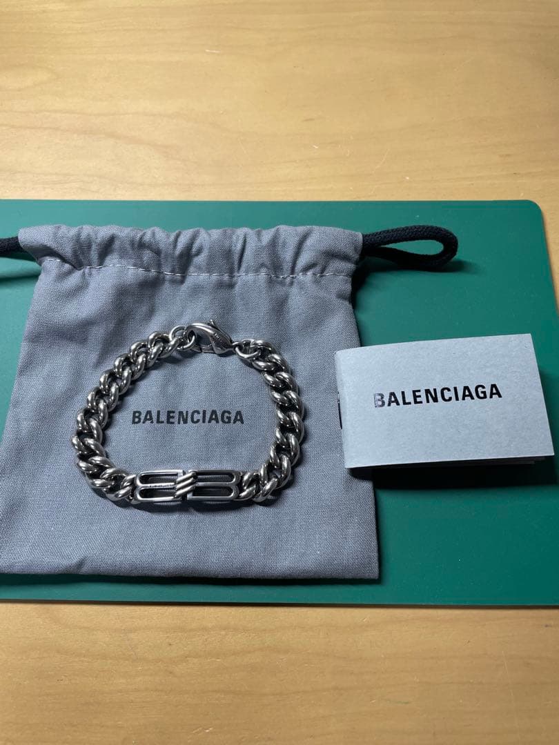 BALENCIAGA チェーンブレスレット 保存袋付き バレンシアガ 楽天市場】BALENCIAGA バレンシアガ B Chain スリム ブレスレット S
