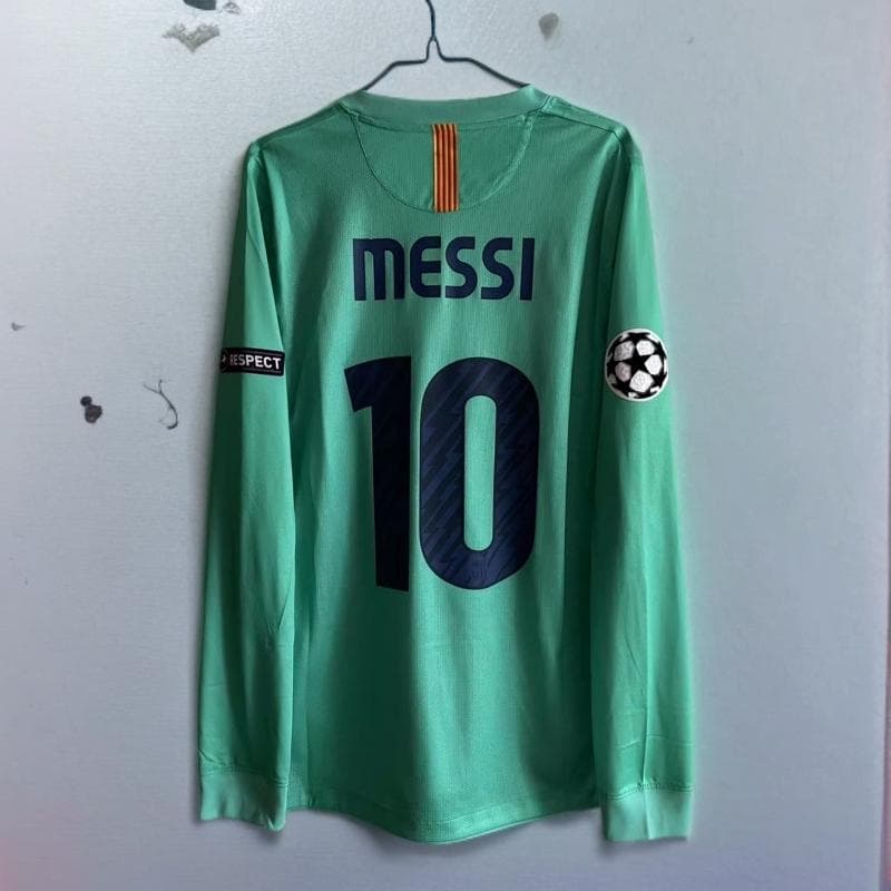 10-11 バルセロナ MESSI 背番号10 アウェイ 長袖 シャツ バルセロナ 10