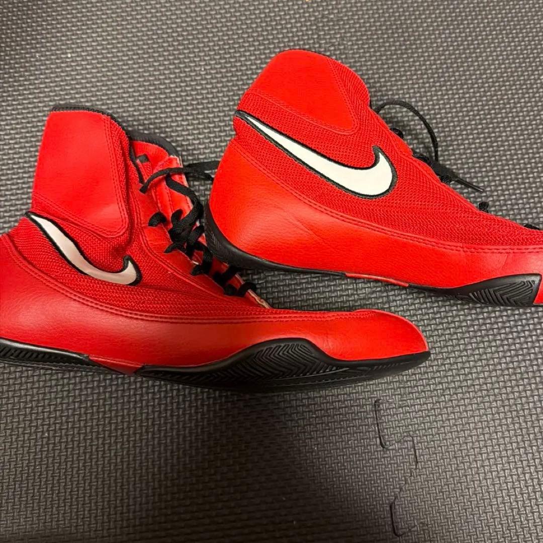 Nike ボクシングシューズ レッド ハイカット　25.5サイズ Nike KOボクシングシューズ レッド/ホワイト | ボクシング格闘技専門店