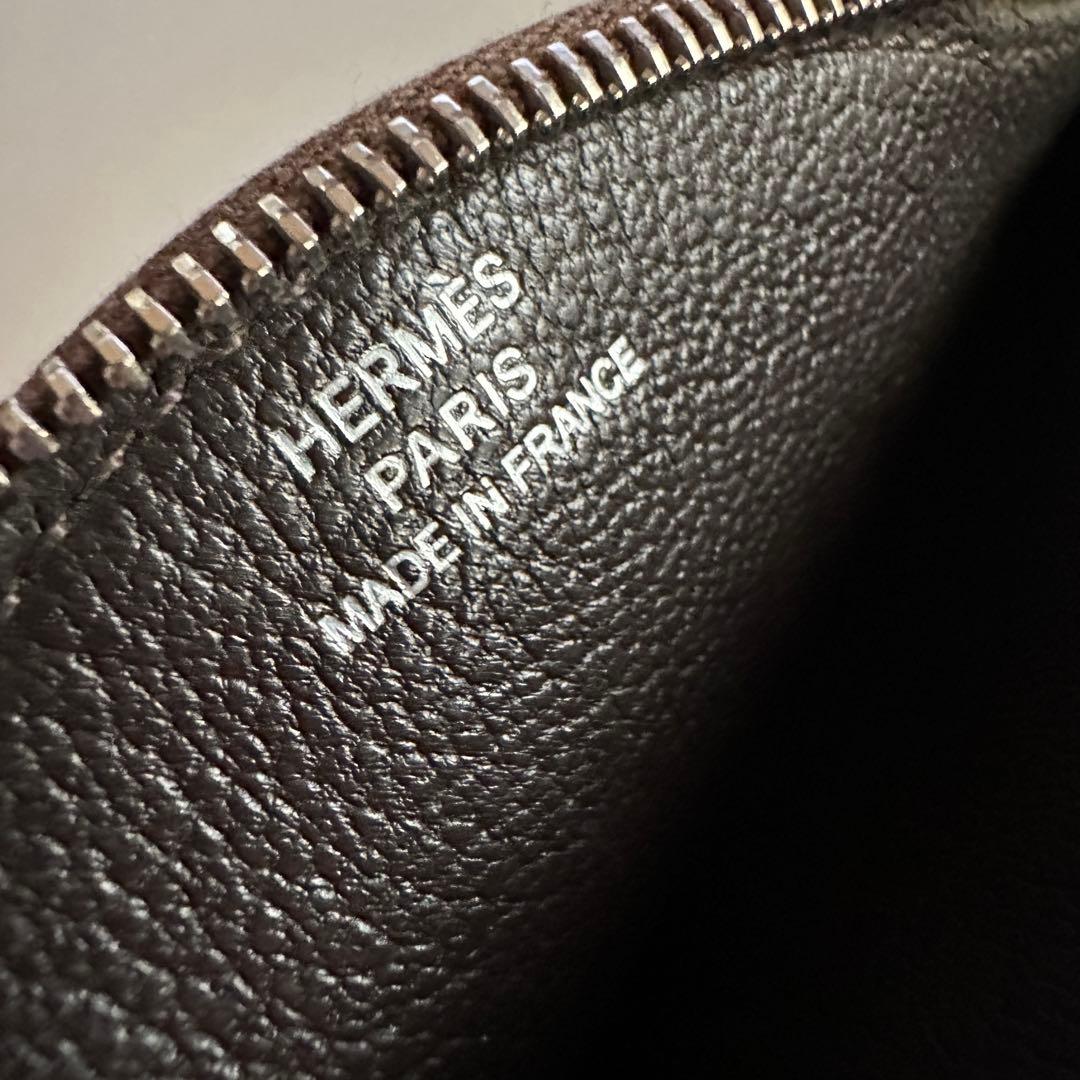 エルメス アニマル サル レザー ブラウン コインケース 猿 モンキー