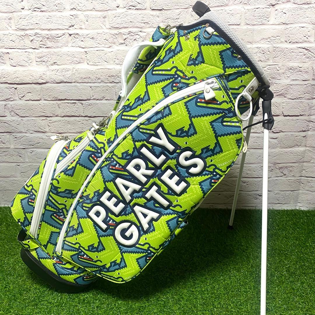 希少】パーリーゲイツ PEARLY GATES ワニ柄 キャディバッグ ゴルフ