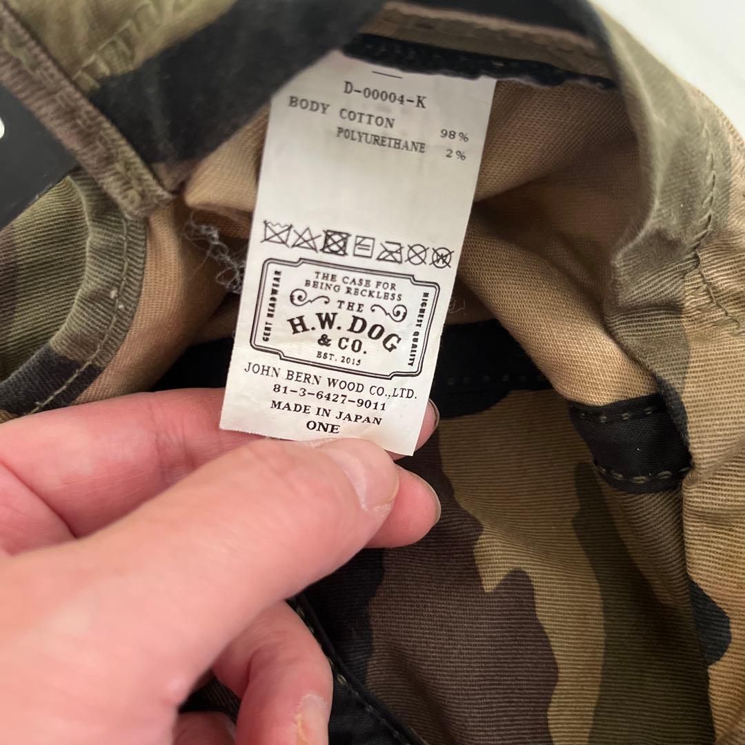 THE H.W.DOG&CO. 迷彩キャップ　TRUCKER CAP