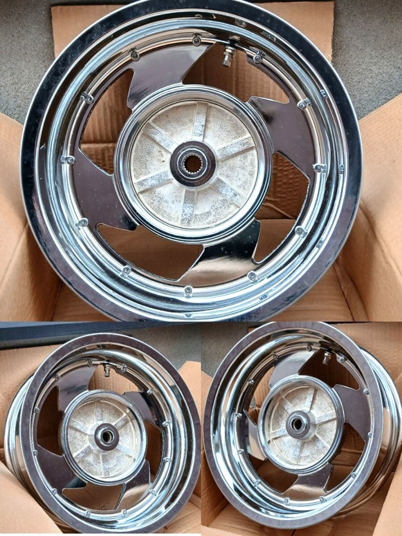 ビックスクーター メッキホイール 13インチ ヤマハ マジェスティ