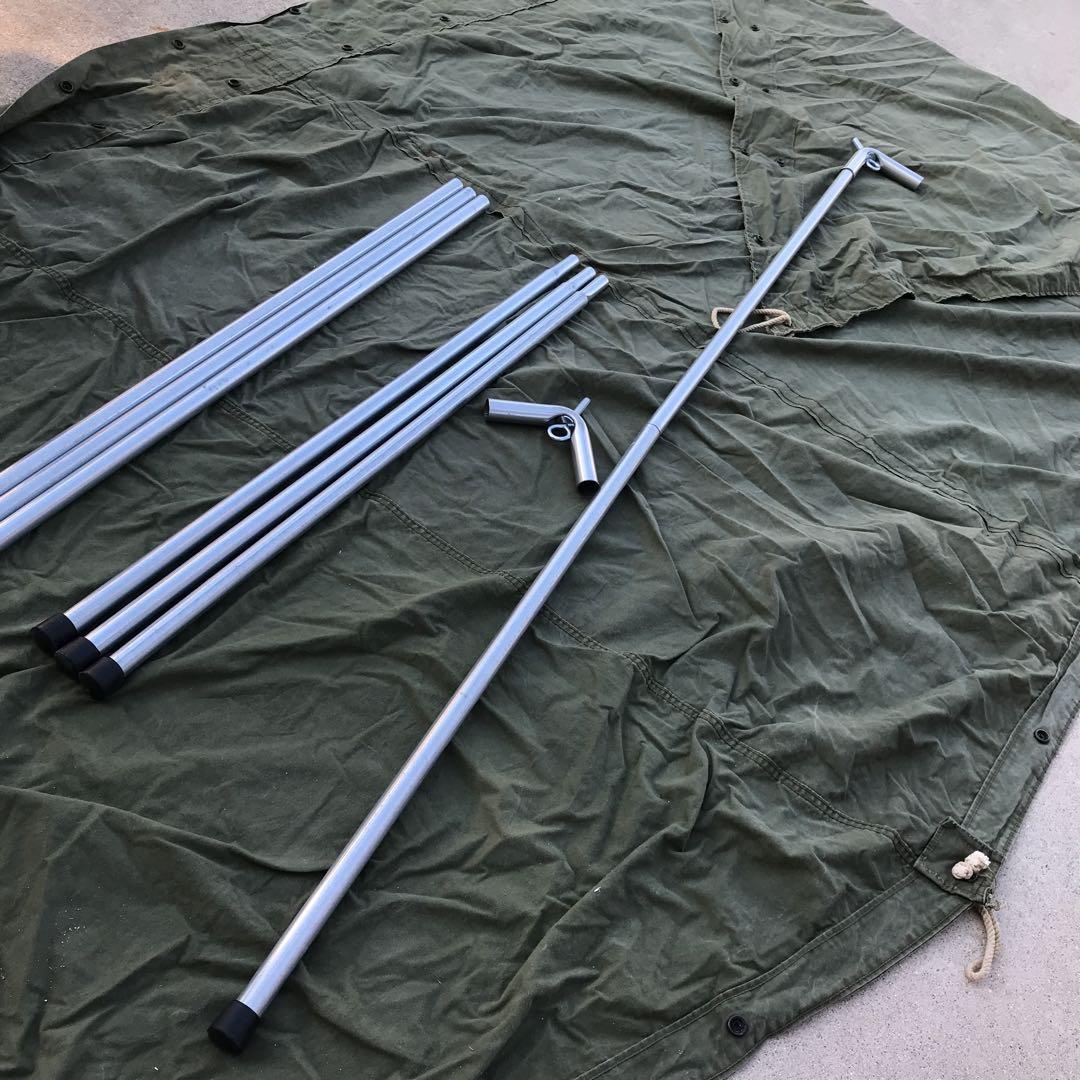 取説付き《バンドックソロベース仕様》二股フレーム＋棟ポール　らくらく設営快適空間