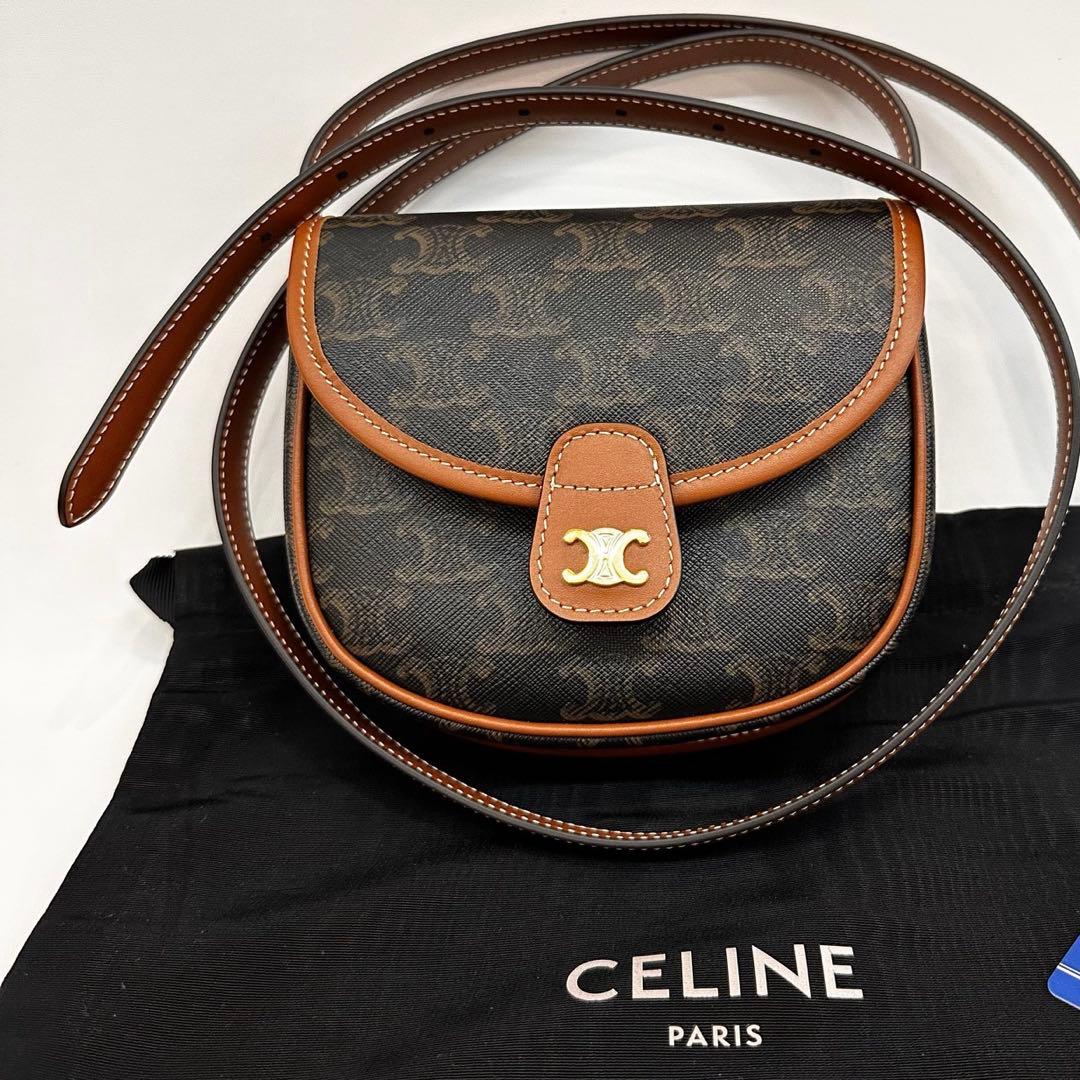 CELINE セリーヌ トリオンフ マカダム ショルダーバッグ - メルカリ