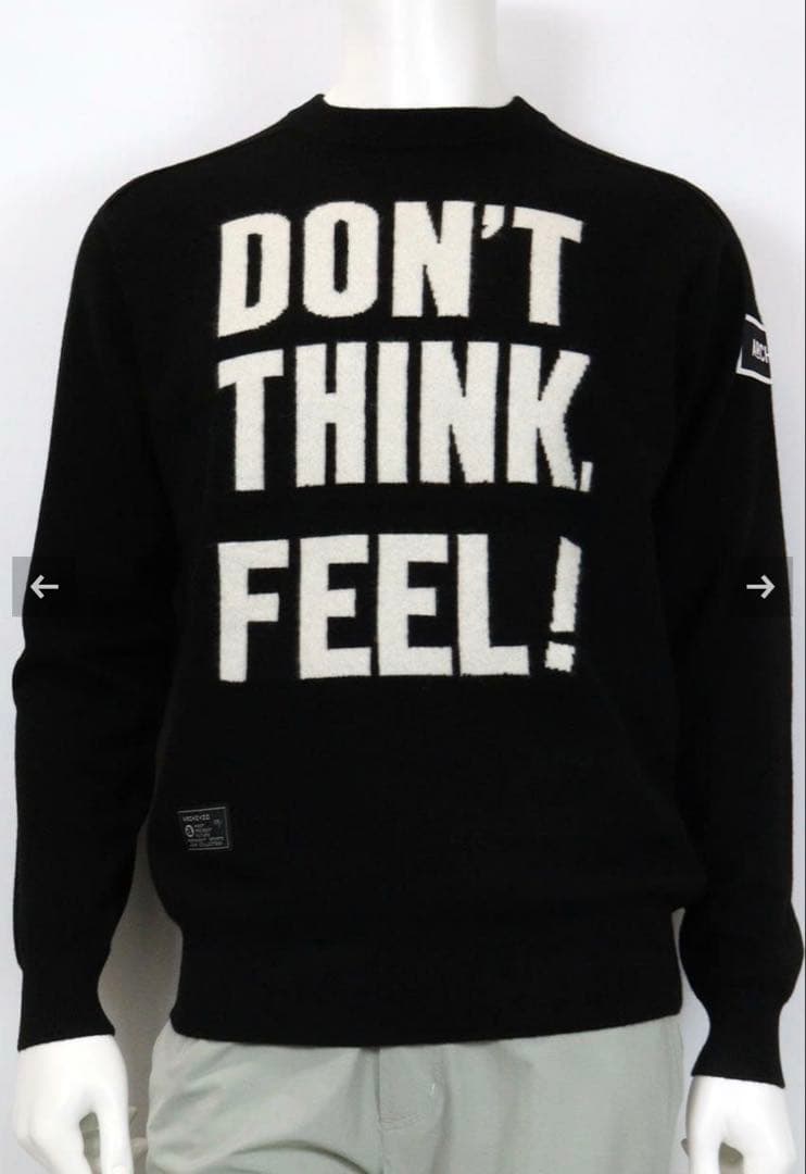 新品 アルチビオ メンズ カシミヤ100% ニット長袖プルオーバー