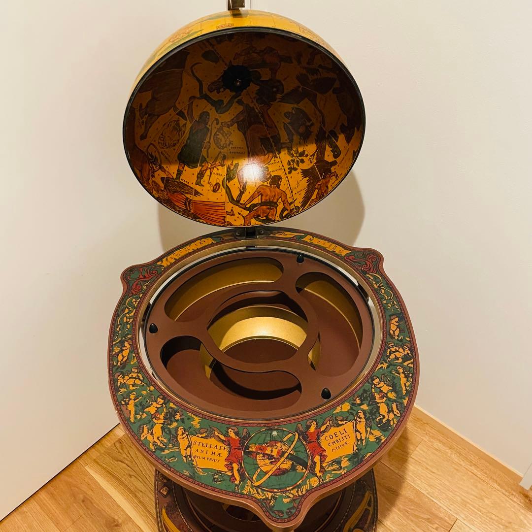 希少】イタリア製 地球儀 ワインラック キャスター付 アンティーク