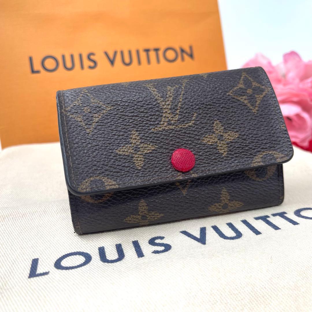 ルイヴィトン モノグラム フューシャ キーケース キーホルダー 638