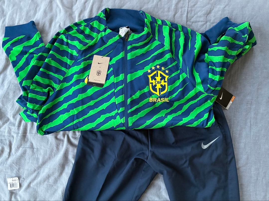 NIKE ブラジル代表 ジャージ XL 上下セット サッカー、ブラジル代表、ジャージ上下、2019年モデル、海外製XL、選手