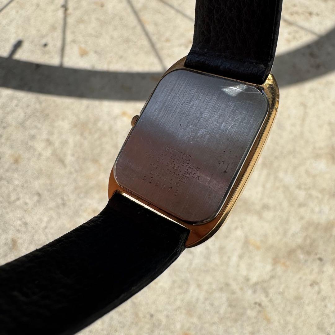 新品電池】SEIKO レクタンギュラー スクエア ヴィンテージ tank 美品