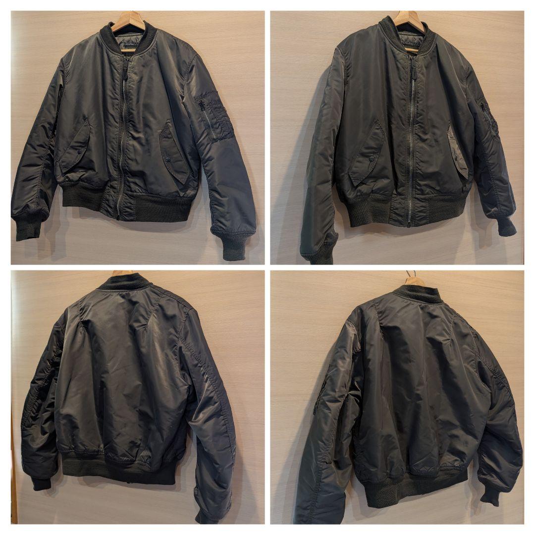 90s ALPHA INDUSTRIES MA-1 USA製 グランドクルー L
