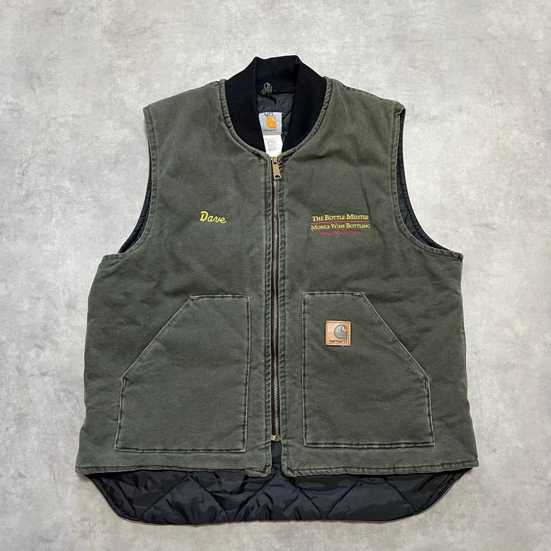カーハート carhartt ダックベスト V02MOS XL腰ゴム USA製 - メルカリ