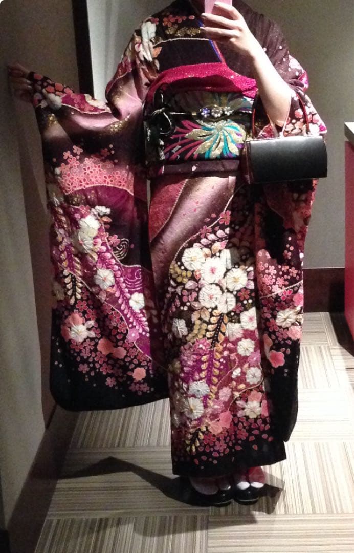 【セット・美品】振袖　フルセット　絞り染め　一蔵 一蔵classic｜一蔵の最上位ブランド一蔵classic ｜成人式の振袖選び