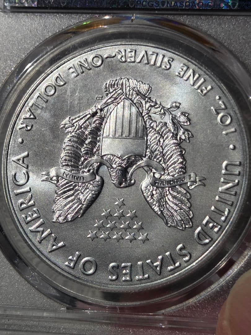 MS70)アメリカ合衆国 シルバー イーグル銀貨 2018 FS