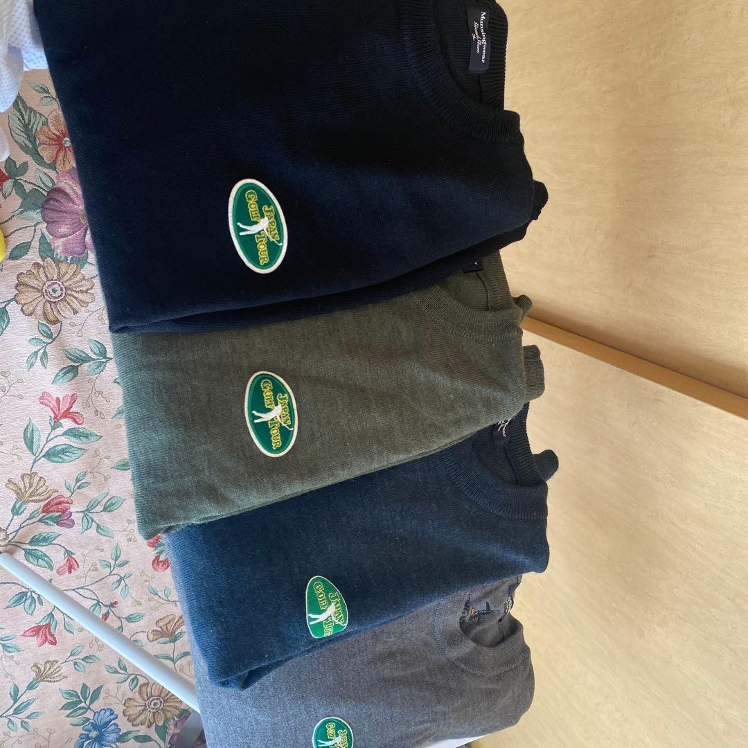 ゴルフメンズ　3Lセーター4枚セット　中古美品 セール】ゴルフウェア 上下セットアップ ニットフリース トレーナー