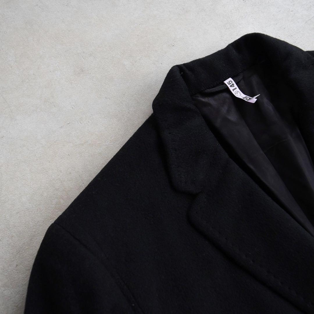 50s60s カシミアコート チェスターコート 黒 ブラック L ヴィンテージ