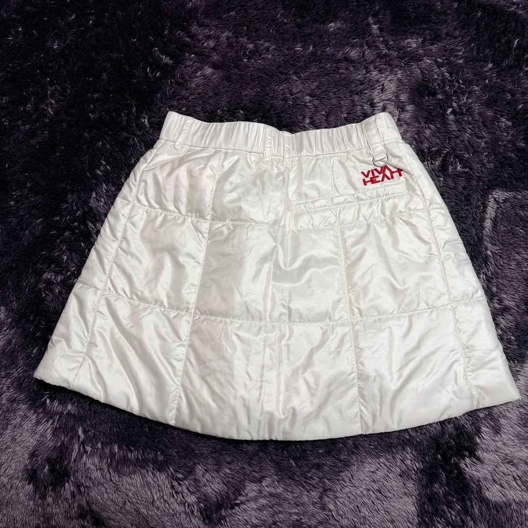 ビバハート【新品未使用】ホワイト キルティング ダウンスカート