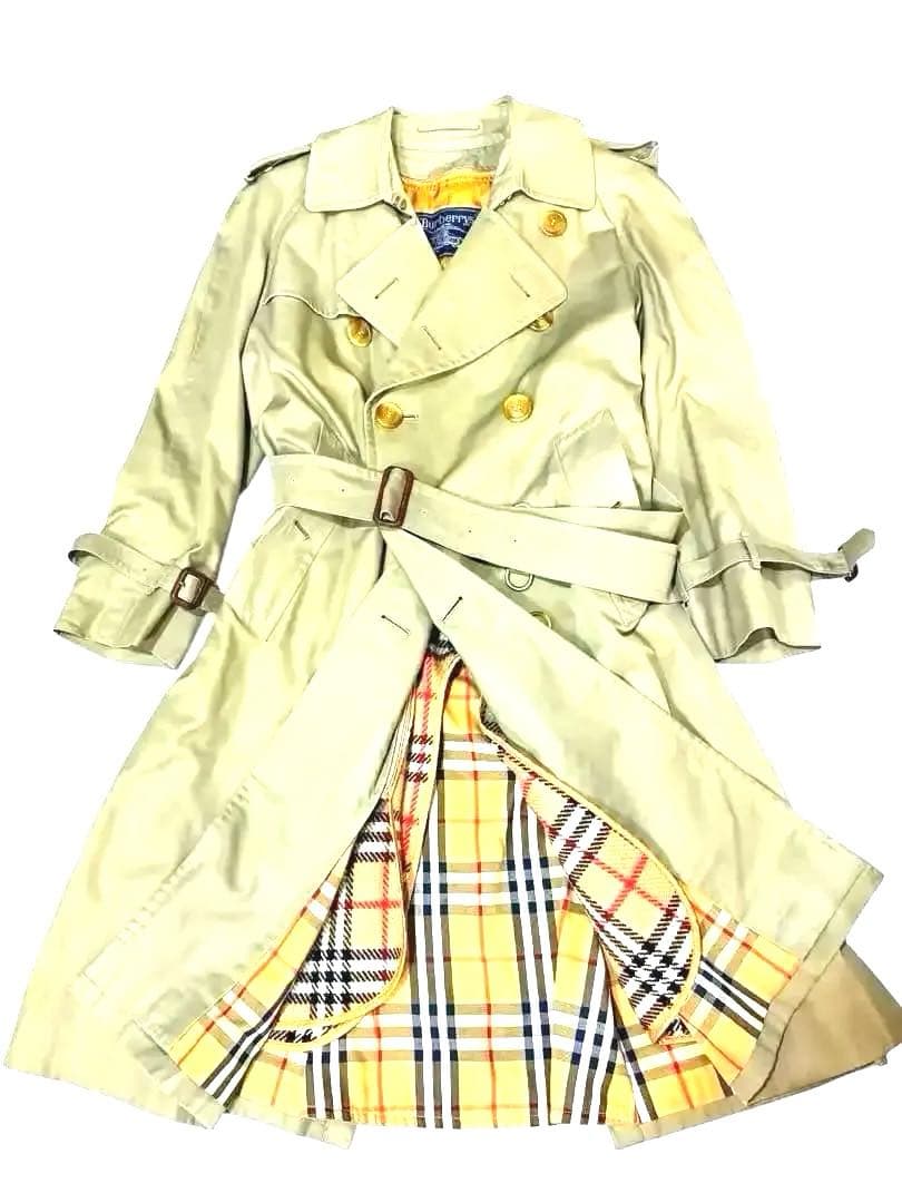 BURBERRY ヴィンテージバーバリー トレンチコート カーキ　ライナー付き BURBERRY - 極美品 Vintage バーバリー Burberrys コート トレンチ