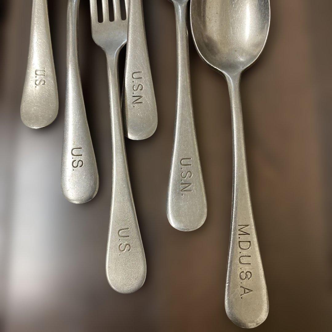 ケンケン様 米軍 カトラリー ナイフフォークスプーン3セット 大きめ