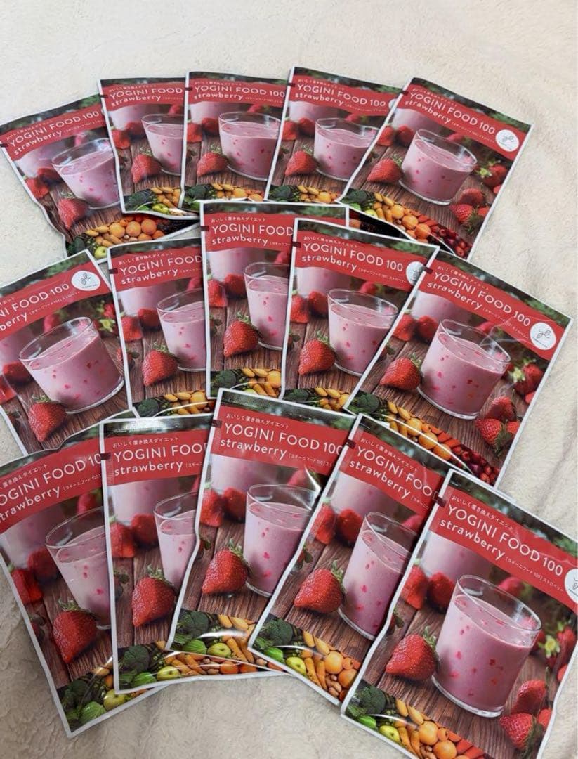 ヨギニーフード　ストロベリー15袋　YOGINI FOOD 100 ヨギーニフード 100 YOGINI FOOD 置き換え ダイエット 食品
