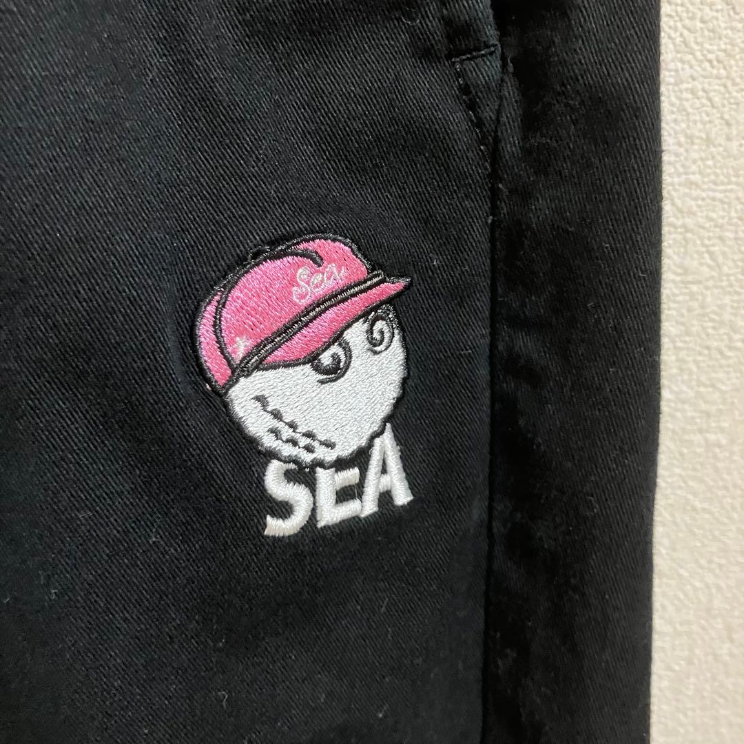 ウィンダンシーマルボンコットンパンツXLブラックMALBONWINDANDSEA