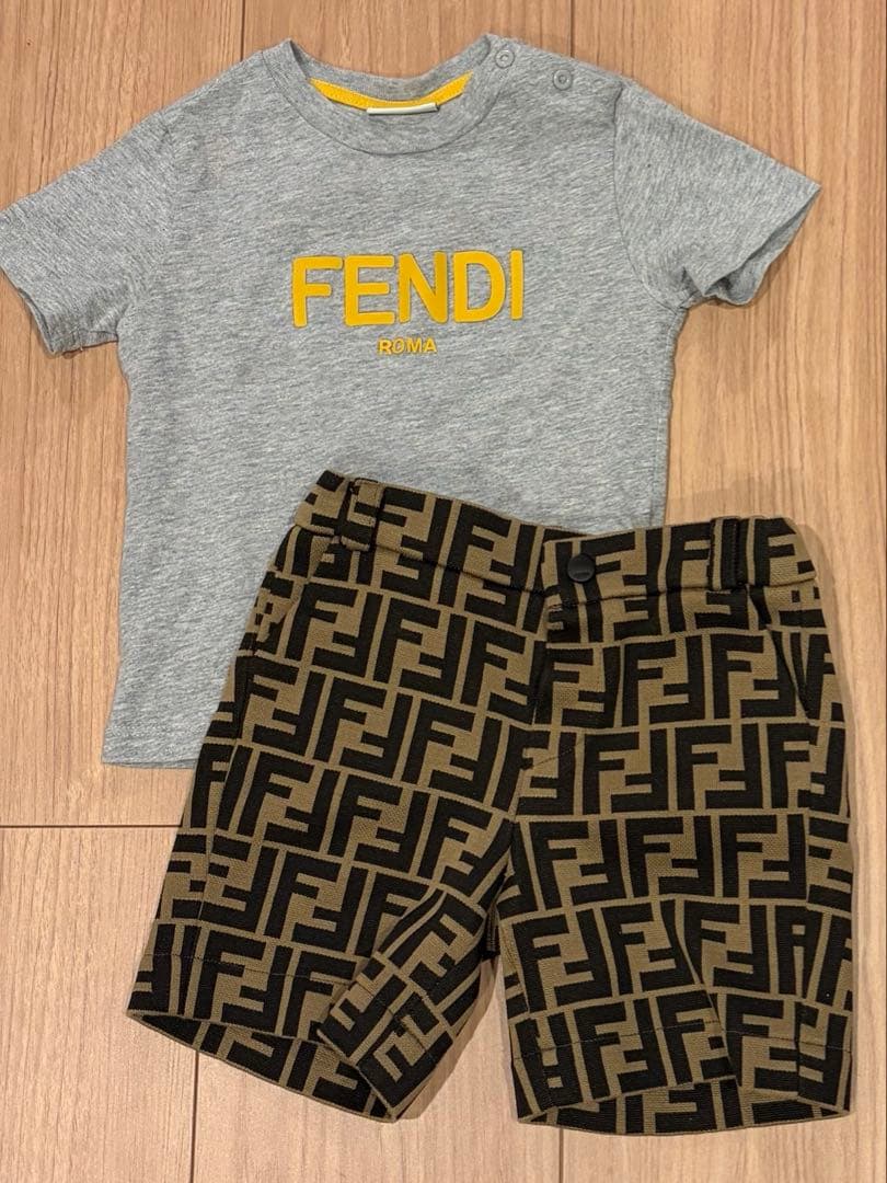 FENDI フェンディ　ベビー　セットアップ　12M FENDI（フェンディ） FENDI KIDS キッズ ベビー ギフトセット BUK096