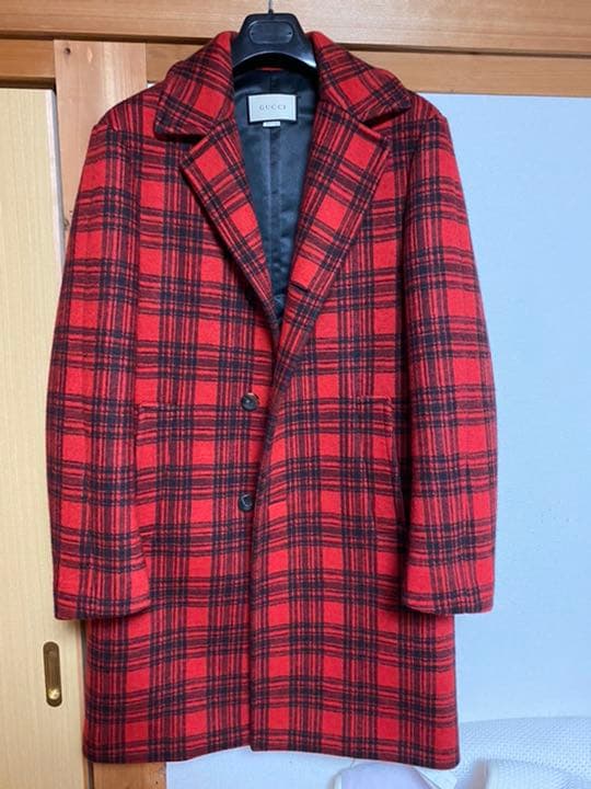 チェスターコート チェック MMMM チェスターコート コート ジャガードチェックセットアップ メンズ