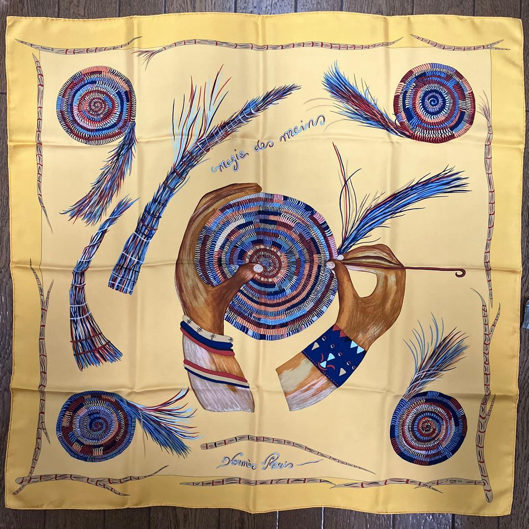 エルメス　スカーフ 90cm レア柄❗️「手仕事の魅力」 HERMES（エルメス） スカーフ 90 カレ HERMES LUNA PARK 遊園地