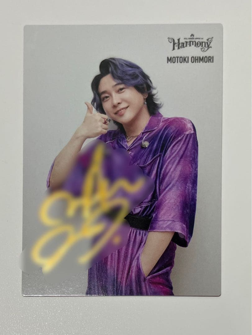 ミセスグリーンアップル 大森元貴 直筆サイン フォトカード ハーモニー