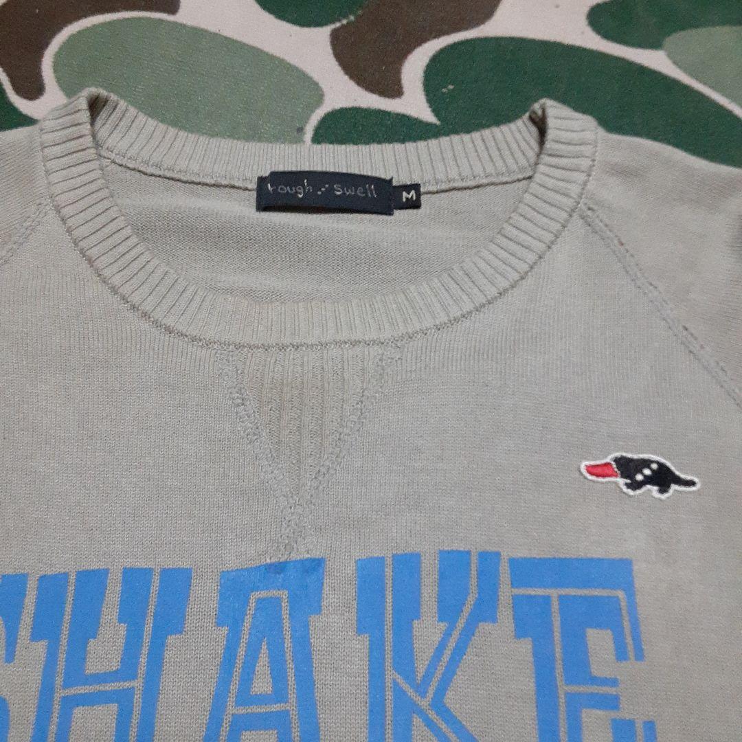 rough and swell ラフアンドスウェル 両面ロゴ ニットセーター