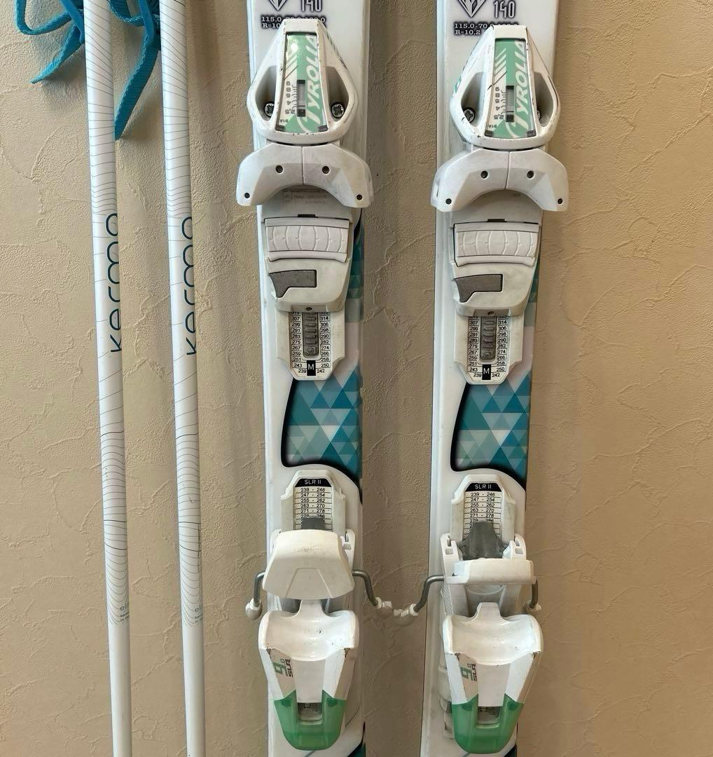 ◾️カービングスキーセット 板140㎝ ブーツ24.5㎝ 女性用 レディース