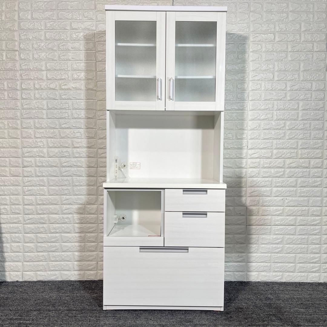 ニトリ キッチンボード DAHLIA ダリア 幅80cm 収納家具 I037 - メルカリ