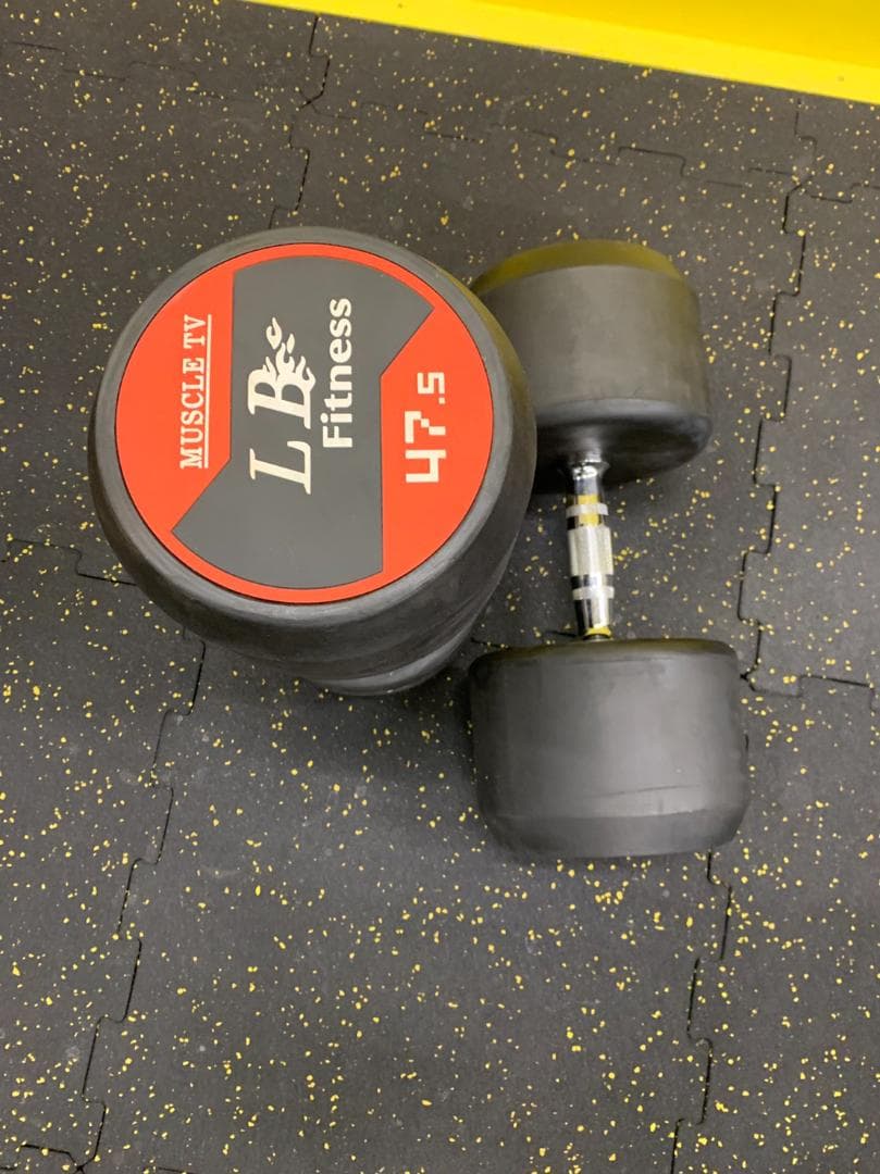 【30％OFF】ラバーダンベル 丸型 42.5kg×2個セット（合計85kg）