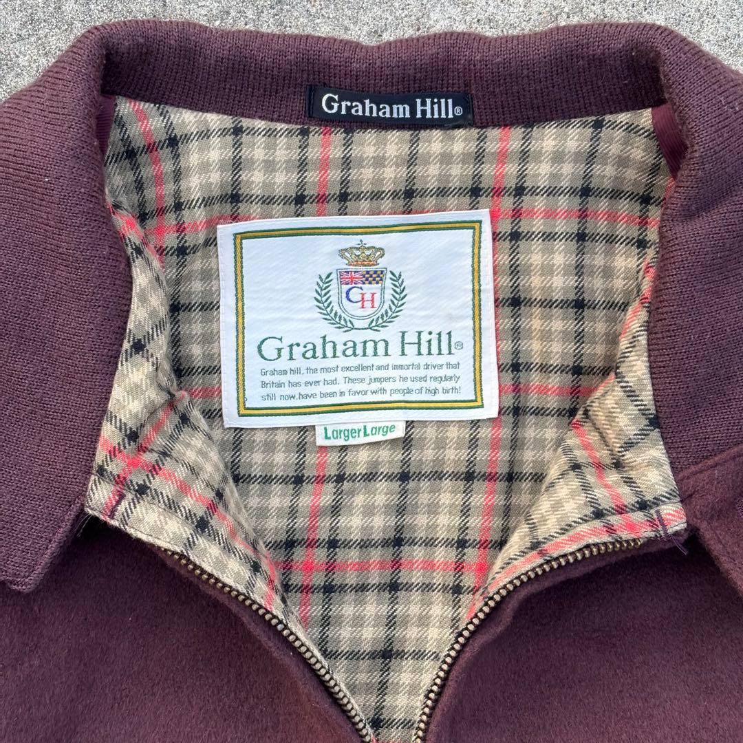 90's vintage ウールブルゾン ボルドー 短丈 アメカジ カジュアル