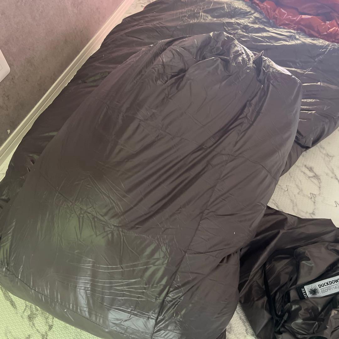 JUYEE 650FP 1400g ダックダウンシュラフ 冬 寝袋 -30°