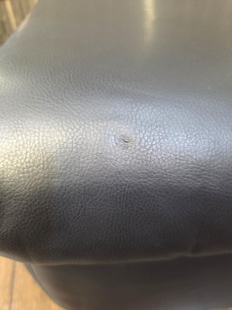 日本フクラ〉スツール N103-17 黒 ビニールレザー 現状渡し