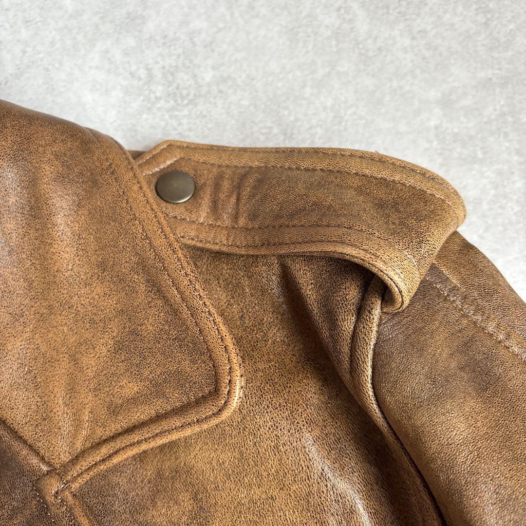 G-1シープスキンレザージャケットフライトジャケットジップアップ