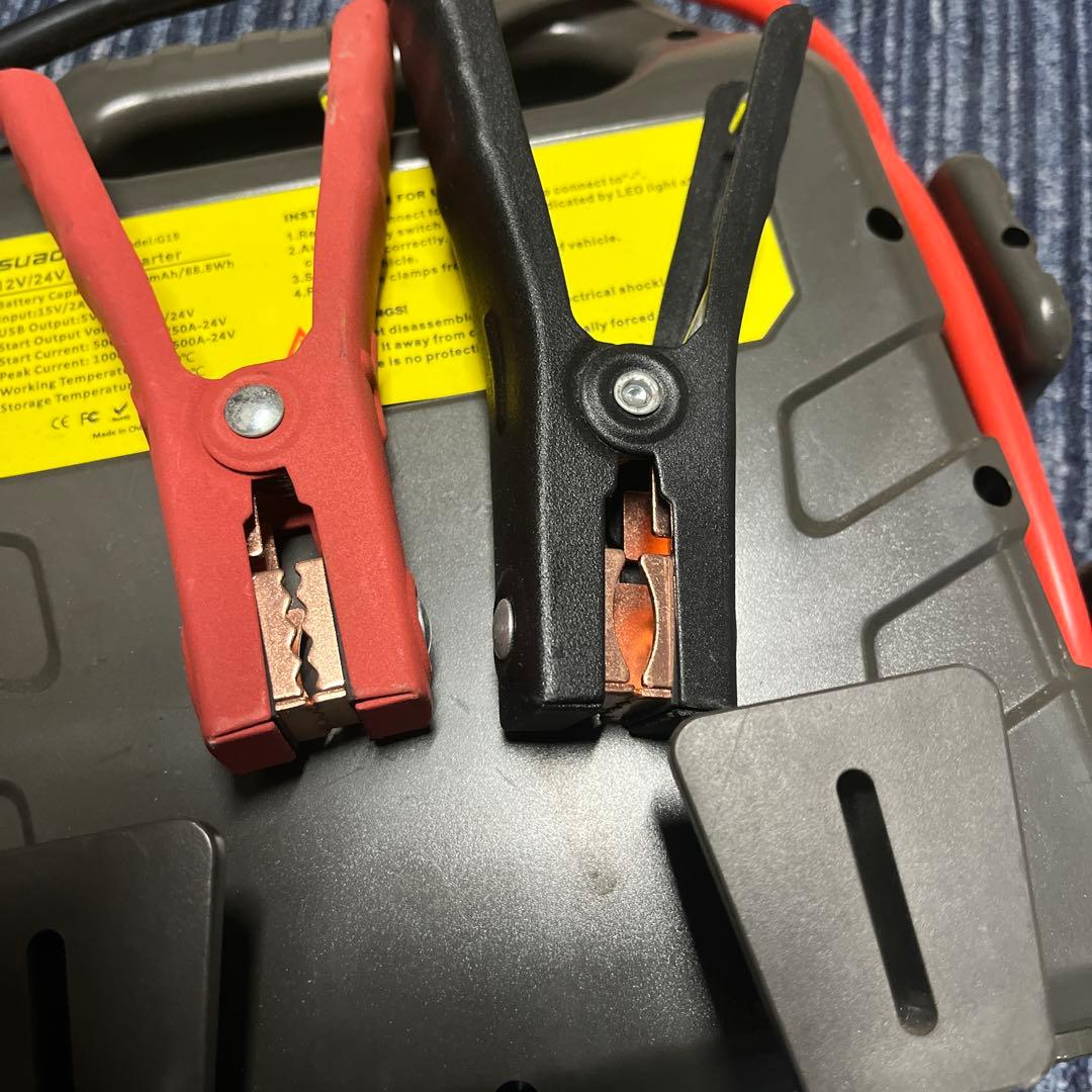 suaoki ジャンプスターター 12V 24V併用 バッテリー上がりに