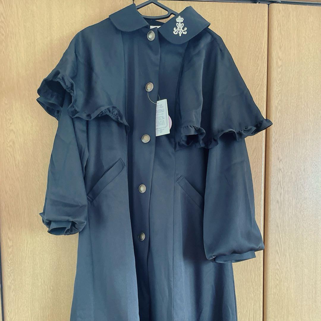 レディース ケープデザインコート（青木美沙子×NINA'S）M ブラック