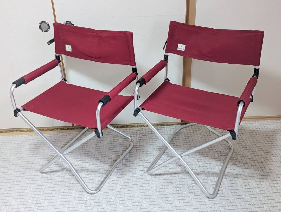スノーピーク FDチェアワイド RD レッド LV-077RD 2脚セット スノーピーク FDチェアワイド RD レッド LV-077RD 2脚セット