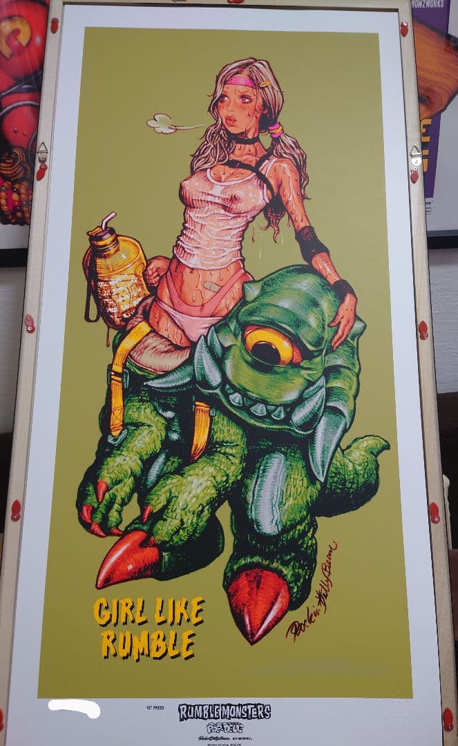 ロッキンジェリービーン GIRL LIKE RUMBLE シルクスクリーン 新品