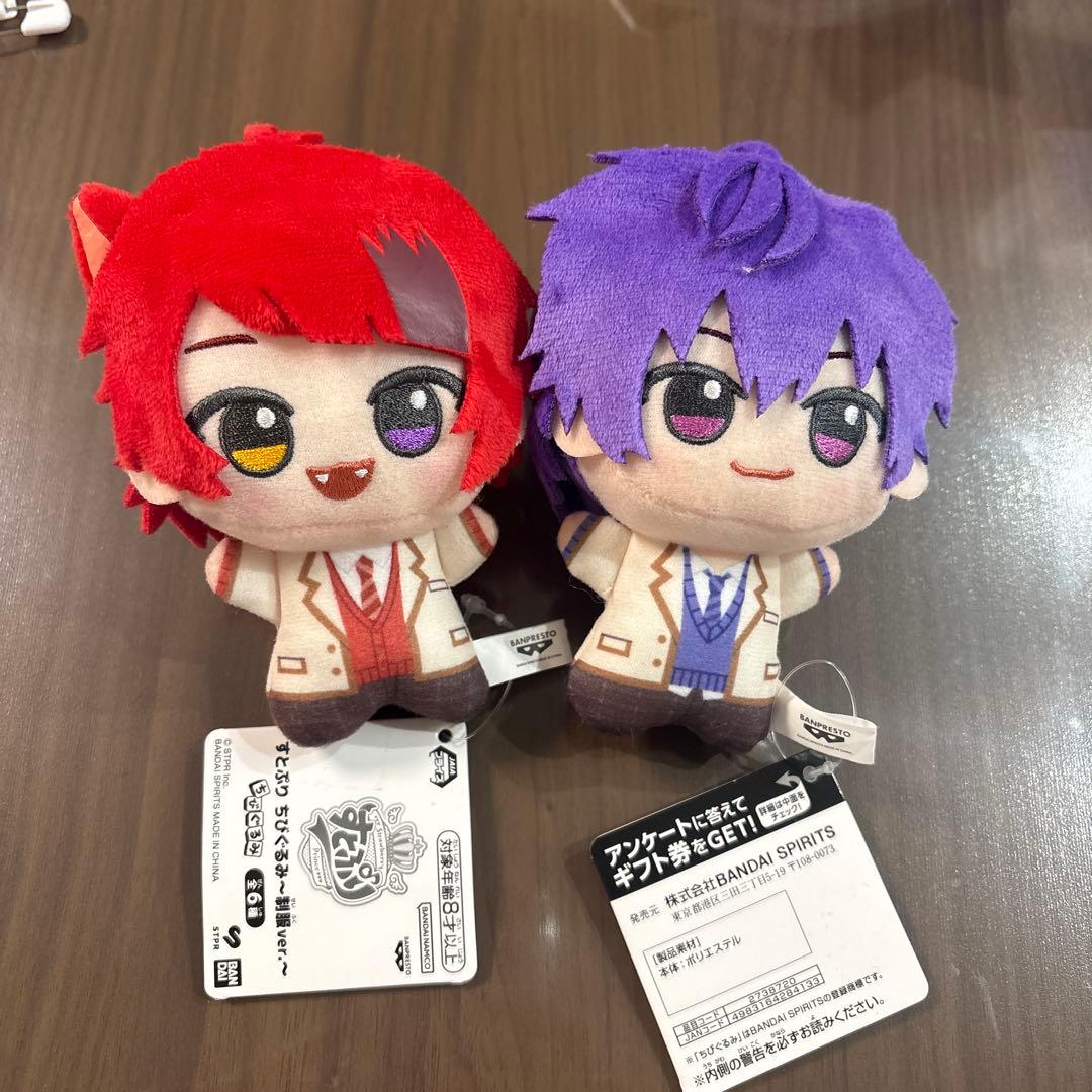 2体セット 赤髪と紫髪のぬいぐるみキャラクター すとぷり - メルカリ