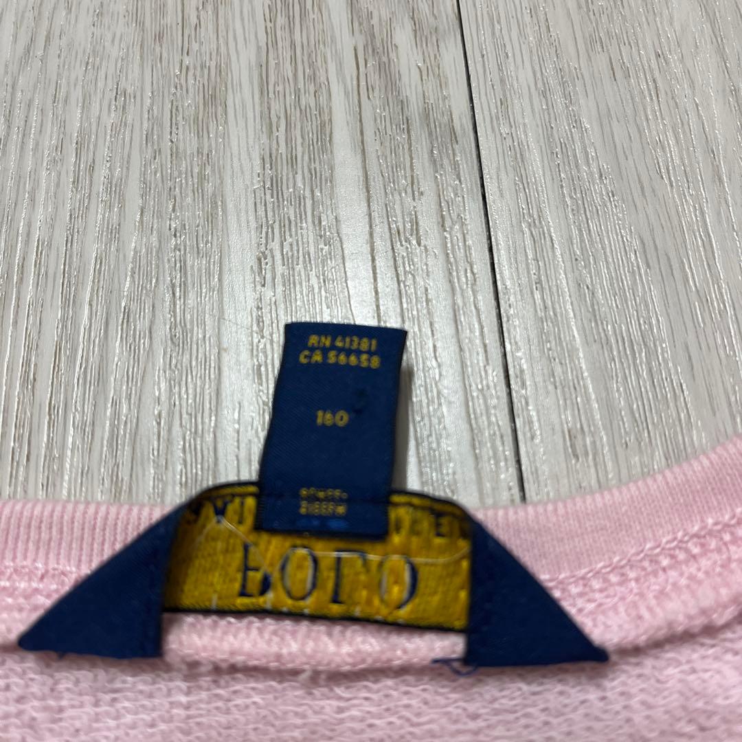 最終価格！ラルフローレン 長袖ワンピース160ピンク - メルカリ