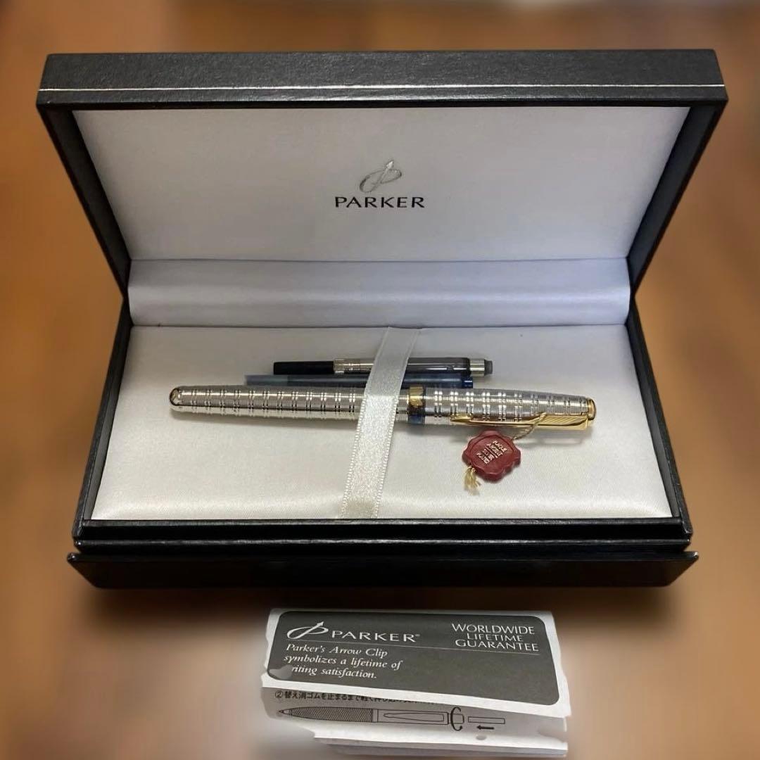 Parker シルバー万年筆　パーカー　ソネット plaque argent 楽天市場】【パーカー公式】【名入れなし・即日発送】パーカー 万年筆