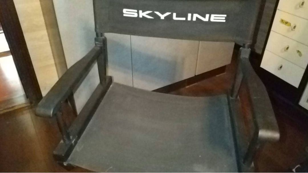 スカイラインディレクターチェア　希少品 キャプテンスタッグ CSブラックラベル ロースタイルディレクターチェア