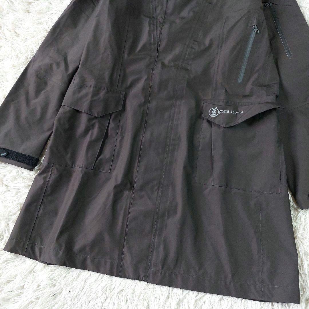 美品 tilak Poutrnik ワンポイント ロゴ ステンカラーレインコート