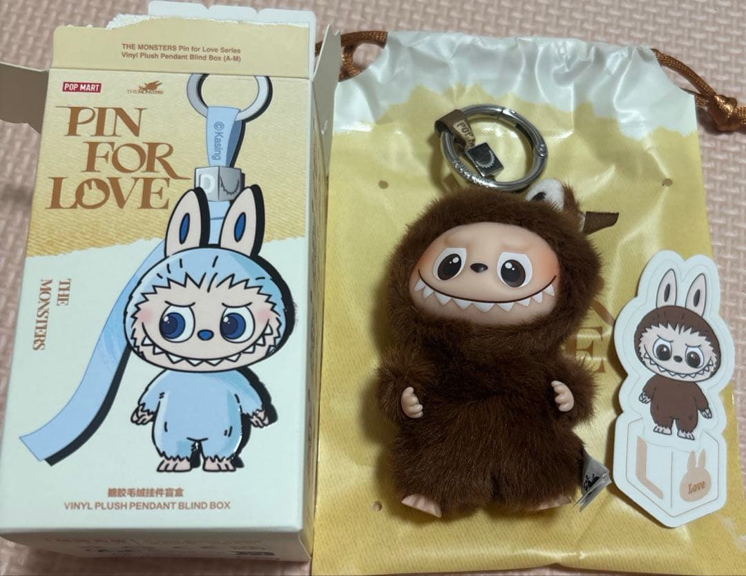 POPMART ラブブ PIN FOR LOVE ぬいぐるみペンダント L 【L】love