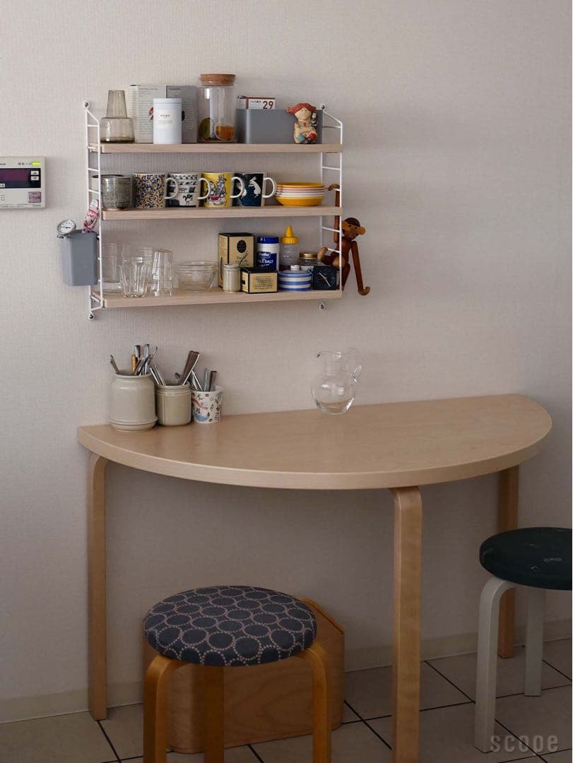 アルテック 95 テーブル 半円形 120cm ホワイトラミネート - メルカリ