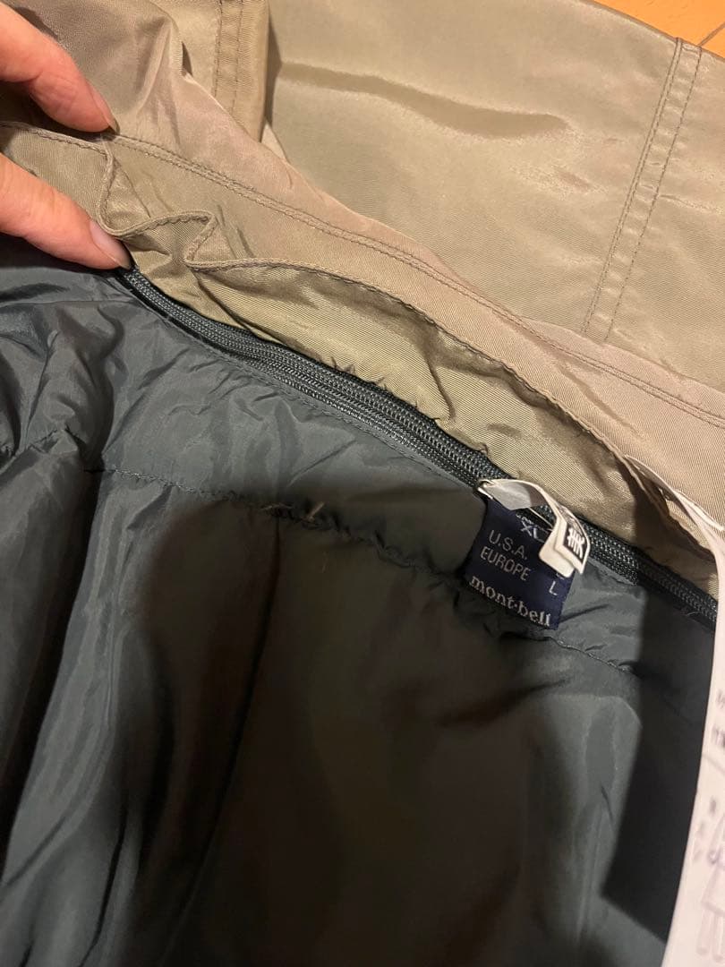 mont-bellモンベル ダウンライナーコート中ダウン取外し可能モデル）XL