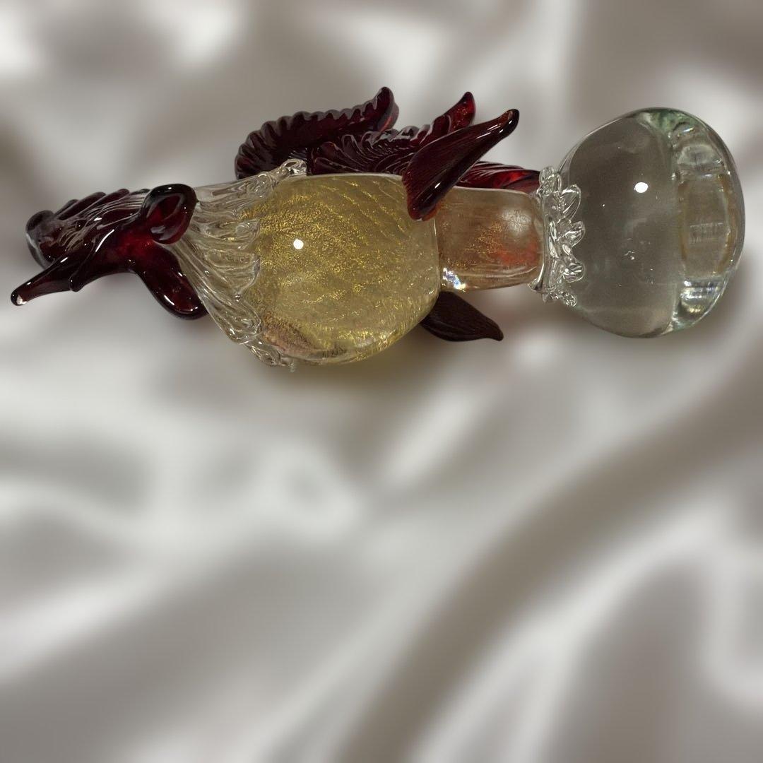 ハ*ピ様 ベネチアンガラス ムラーノガラス 酉年 金彩 オブジェ イタリア